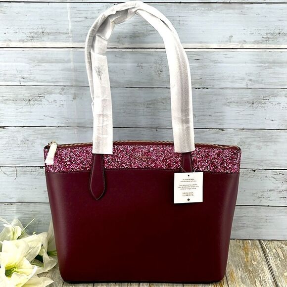 Kate Spade Glitter Flash Tote Shoulder Bag Purse - Picture 3 of 13